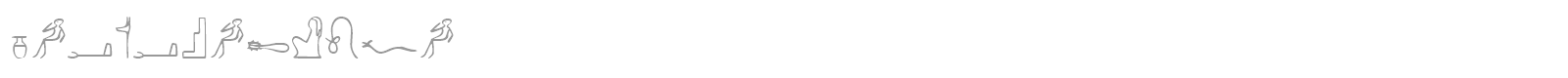 Pharaoh Glyph font preview